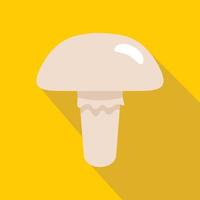 Poisonous mushroom icon, flat style vector