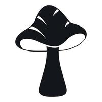 Big mushroom icon, simple style vector