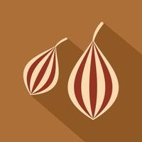 icono de ajwain, estilo plano vector