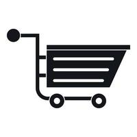 Sale shopping cart icon, simple style vector