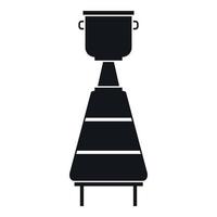 Wine distillery equipment icon, simple style vector