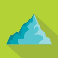 icono de iceberg, estilo plano vector