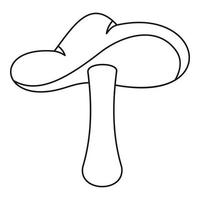 Autumn mushroom icon, outline style vector