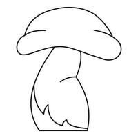 Good mushroom icon, outline style vector