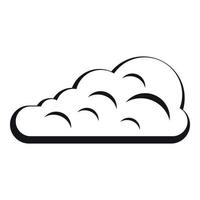 Cumulus cloud icon, simple style vector