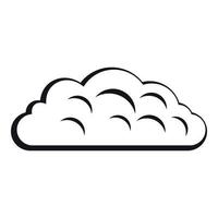 Autumn cloud icon, simple style vector