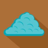 One cloud icon, flat style vector