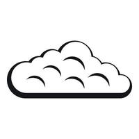 Sky cloud icon, simple style vector