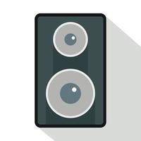 Subwoofer icon, flat style vector