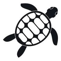 Turtle icon, simple style vector