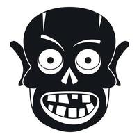 Living dead icon, simple style vector