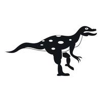 Ornithopod dinosaur icon, simple style vector