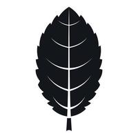 Plum leaf icon, simple style vector