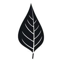 Apple tree leaf icon, simple style vector