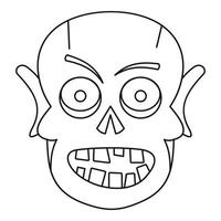 Dead icon, outline style vector