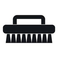 Cleaning brush icon, simple style vector