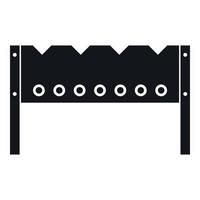 Brazier icon, simple style vector