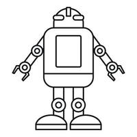 Artificial intelligence concept icon outline style vector