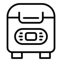 Button bread maker icon outline vector. Kitchen machine vector