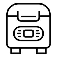 Button bread maker icon outline vector. Kitchen machine vector