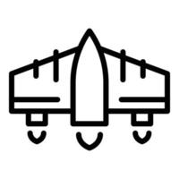 Future jetpack icon outline vector. Skill jet vector