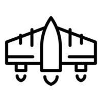 Future jetpack icon outline vector. Skill jet vector