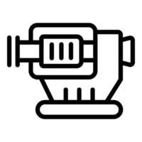 Laser correction equipment icon outline vector. Check eye vector