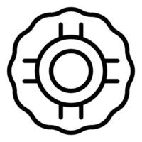 Rubber espander icon outline vector. Elastic gripper vector
