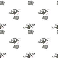 RC helicopter pattern seamless vector