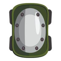 Knee pad icon, cartoon style vector