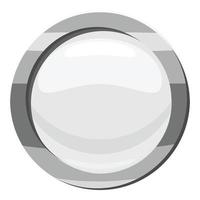 Button click icon, cartoon style vector