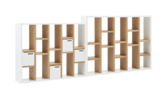 Armoire en bois moderne avec découpe isolé sur fond transparent png