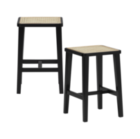 Modern chair with cut out isolated on background transparent png
