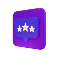 Rating Icon Design 3D Illustration png