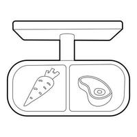 Shop pointer icon, outline style vector