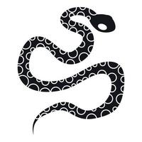 Python snake icon, simple style vector