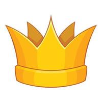 Baronet crown icon, cartoon style vector