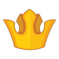 Queen crown icon, cartoon style vector