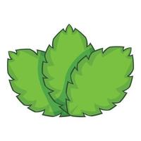 Sage herb icon, cartoon style vector