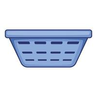 Clothes basket icon, cartoon style vector