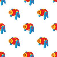 Cannon in the circus pattern seamless vector
