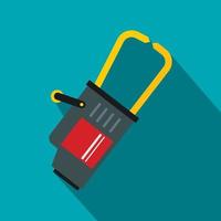 Welding equipment icon, flat style vector