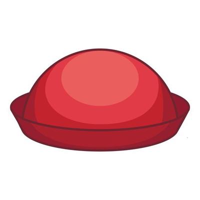 Bowler icon, cartoon style