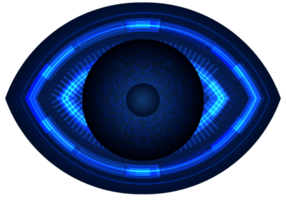 recorte de ojo de tecnología moderna png