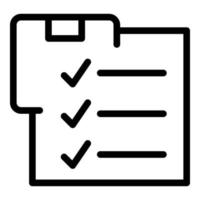 Clipboard relocation icon outline vector. House move service vector