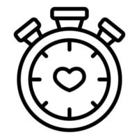 Stopwatch care icon outline vector. Company service vector