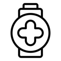 Battery plus energy icon outline vector. Load status vector