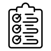 Clipboard model icon outline vector. Tech help vector