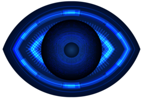 recorte de ojo de tecnología moderna png