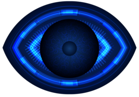 recorte de ojo de tecnología moderna png